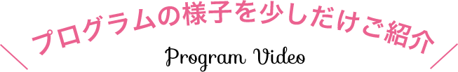 プログラムの様子を少しだけご紹介